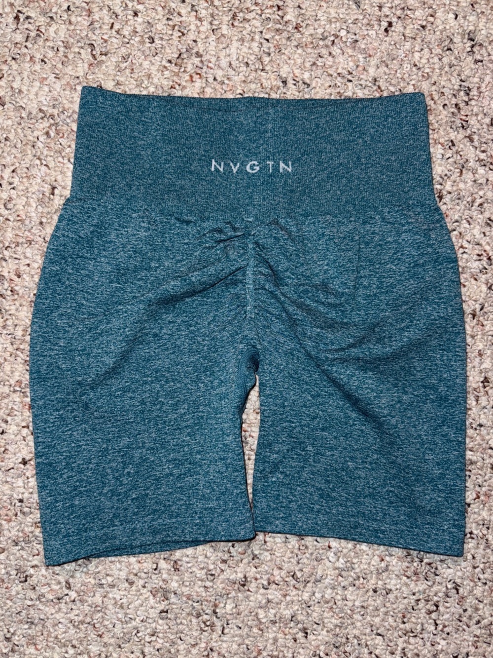 NVGTN Teal High-Rise Bike Shorts